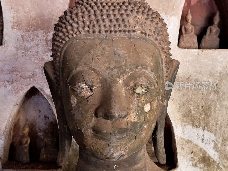 古老的佛像Wat Si Saket，老挝万象